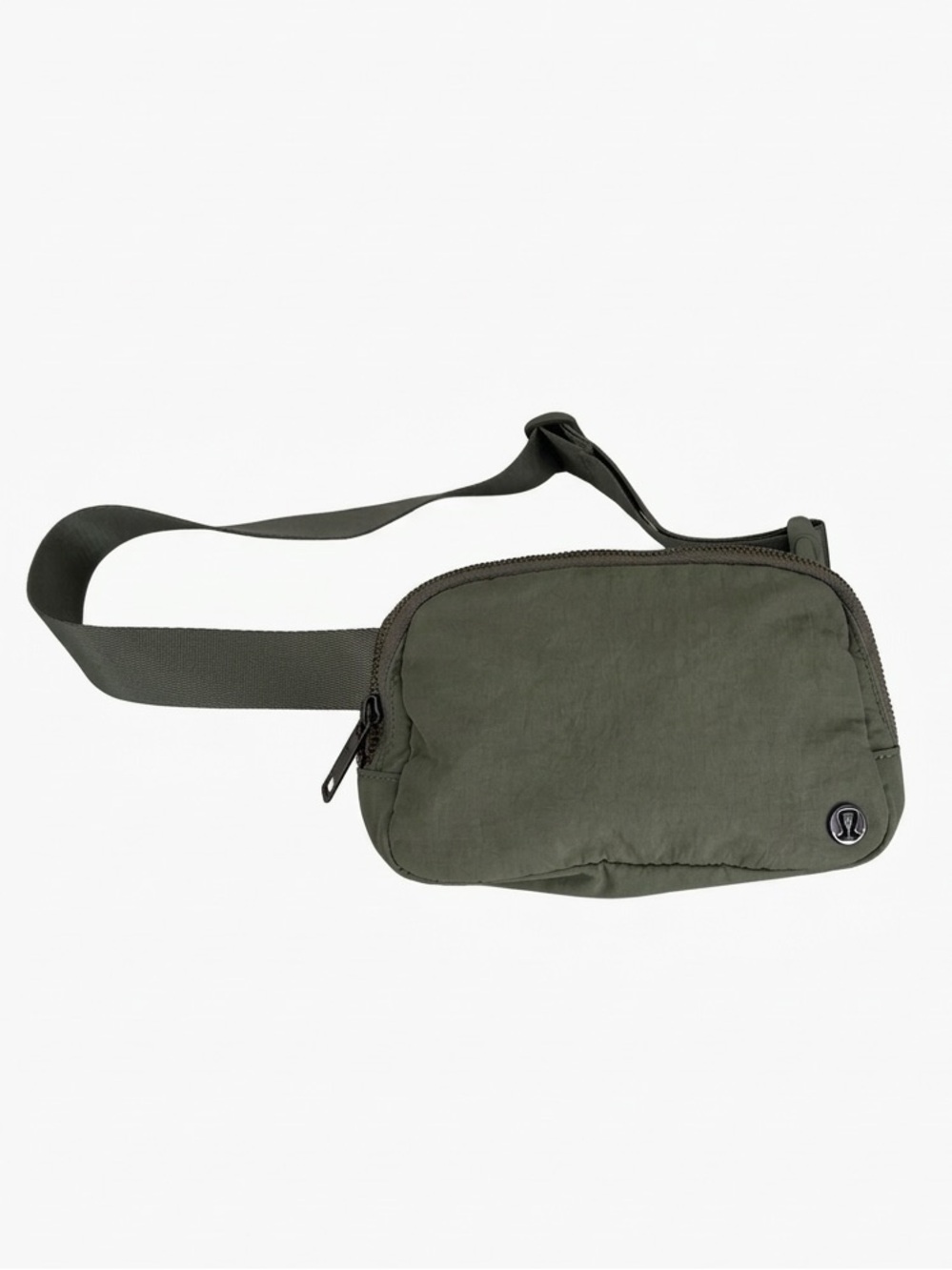 EUC Lululemon Athletica Olive Sage Green Women's Belt Bag Crossbody Textured 1L
